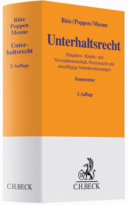 Unterhaltsrecht von Botur,  André, Büte,  Dieter, Menne,  Martin, Poppen,  Enno, Völker,  Mathias