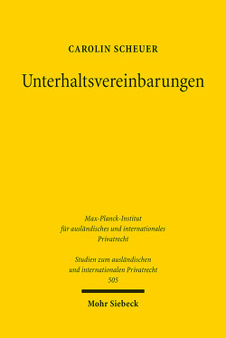 Unterhaltsvereinbarungen von Scheuer,  Carolin