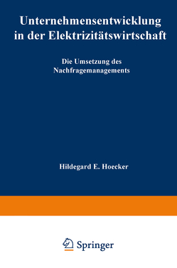 Unternehmensentwicklung in der Elektrizitätswirtschaft von Hoecker,  Hildegard E