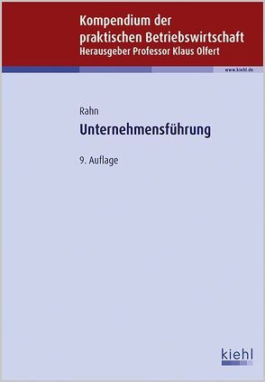 Unternehmensführung von Olfert,  Klaus, Rahn,  Horst-Joachim