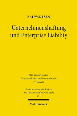 Unternehmenshaftung und Enterprise Liability von Wantzen,  Kai