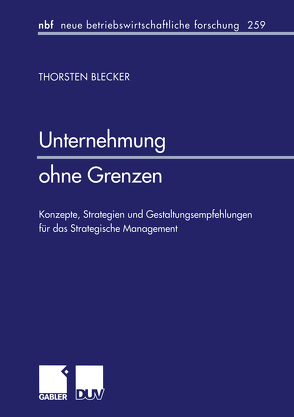 Unternehmung ohne Grenzen von Blecker,  Torsten