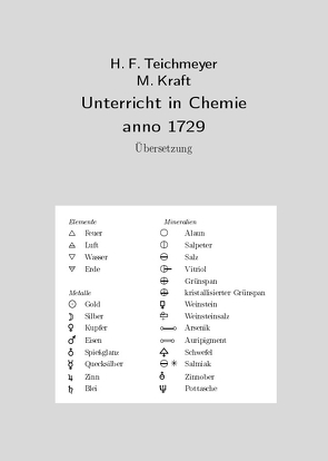 Unterricht in Chemie anno 1729 von Kraft,  Manfred