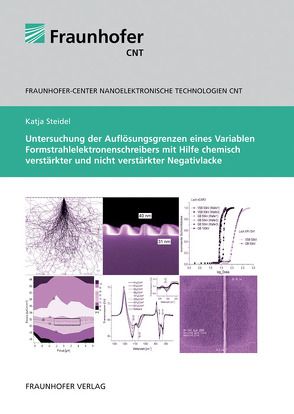 Untersuchung der Auflösungsgrenzen eines Variablen Formstrahlelektronenschreibers mit Hilfe chemisch verstärkter und nicht verstärkter Negativlacke. von Steidel,  Katja