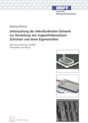 Untersuchung der mikrofluidischen Galvanik zur Herstellung von magnetfeldsensitiven Schichten und deren Eigenschaften von Rechel,  Mathias, Rissing,  Lutz