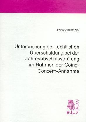 Untersuchung der rechtlichen Überschuldung bei der Jahresabschlussprüfung im Rahmen der Going-Concern-Annahme von Scheffczyk,  Eva