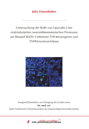 Untersuchung der Rolle von Lipocalin-2 bei viral-induzierten neuroinflammatorischen Prozessen am Beispiel BoDV-1-infizierter TNF-α-transgener undTNFR-knockout-Mäuse von Vienenkötter,  Julia