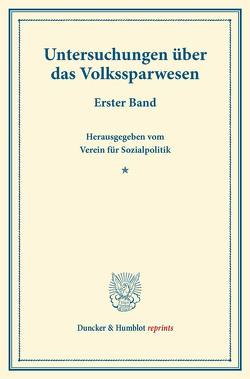 Untersuchungen über das Volkssparwesen.