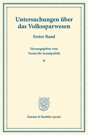 Untersuchungen über das Volkssparwesen.