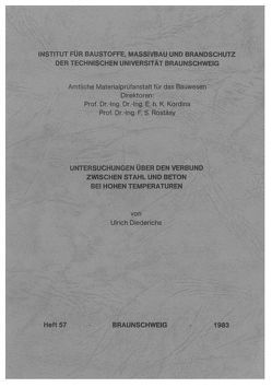 Untersuchungen über den Verbund zwischen Stahl und Beton bei hohen Temperaturen von Diederichs,  Ulrich