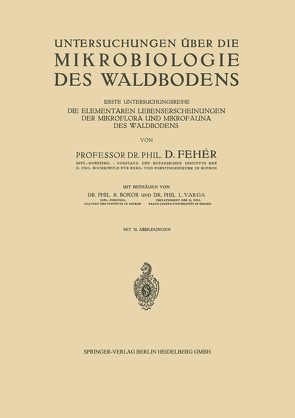 Untersuchungen über die Mikrobiologie des Waldbodens von Bokor,  D.