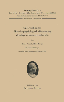 Untersuchungen über die physiologische Bedeutung der chymochromen Farbstoffe von Reznik,  H.