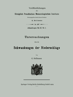 Untersuchungen über die Schwankungen der Niederschläge von Hellmann,  Gustav