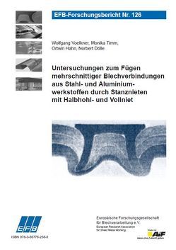 Untersuchungen zum Fügen mehrschnittiger Blechverbindungen aus Stahl- und Aluminiumwerkstoffen durch Stanznieten mit Halbhohl- und Vollniet von Dölle,  Norbert, Hahn,  Ortwin, Timm,  Monika, Voelkner,  Wolfgang