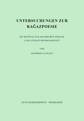 Untersuchungen zur Ragazpoesie von Ullmann,  Manfred