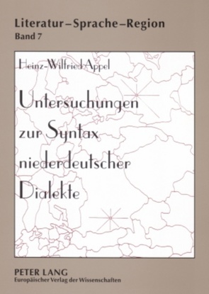 Untersuchungen zur Syntax niederdeutscher Dialekte von Appel,  Heinz-Wilfried