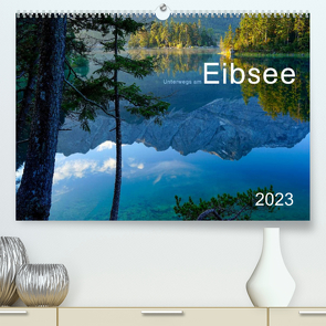 Unterwegs am Eibsee (Premium, hochwertiger DIN A2 Wandkalender 2023, Kunstdruck in Hochglanz) von Maier,  Norbert