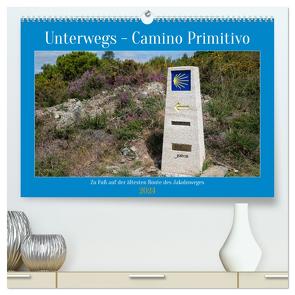 Unterwegs – Camino Primitivo. Zu Fuß auf der ältesten Route des Jakobsweges (hochwertiger Premium Wandkalender 2024 DIN A2 quer), Kunstdruck in Hochglanz von Ludwig,  Alexander