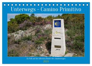 Unterwegs – Camino Primitivo. Zu Fuß auf der ältesten Route des Jakobsweges (Tischkalender 2024 DIN A5 quer), CALVENDO Monatskalender von Ludwig,  Alexander