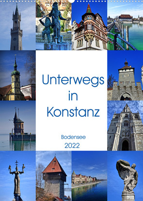 Unterwegs in Konstanz (Wandkalender 2022 DIN A2 hoch) von kattobello