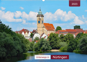 Unterwegs in Nürtingen (Wandkalender 2023 DIN A2 quer) von Keller,  Angelika