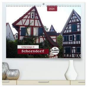 Unterwegs in Schorndorf (hochwertiger Premium Wandkalender 2024 DIN A2 quer), Kunstdruck in Hochglanz von Keller,  Angelika