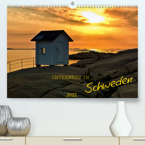 Unterwegs in Schweden (Premium, hochwertiger DIN A2 Wandkalender 2022, Kunstdruck in Hochglanz) von Falke,  Manuela