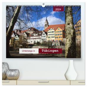 Unterwegs in Tübingen (hochwertiger Premium Wandkalender 2024 DIN A2 quer), Kunstdruck in Hochglanz von Keller,  Angelika