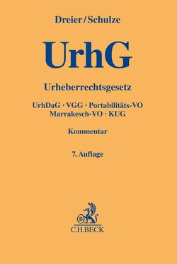 Urheberrechtsgesetz von Dreier,  Thomas, Raue,  Benjamin, Schulze,  Gernot, Specht-Riemenschneider,  Louisa