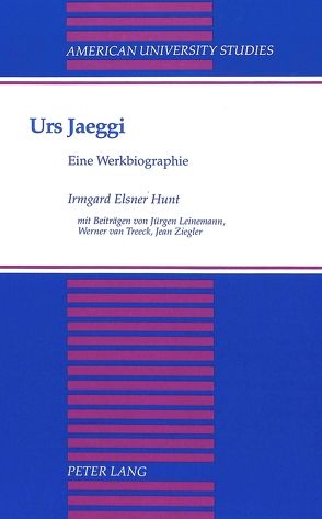 Urs Jaeggi von Hunt,  Irmgard Elsner