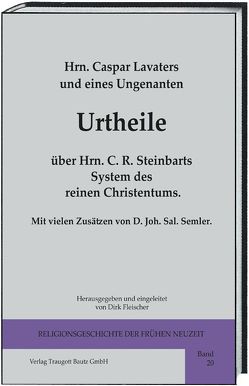 Urtheile über Hrn. C. R. Steinbarts System des reinen Christentums von Fleischer,  Dirk