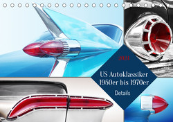 US Autoklassiker 1950er bis 1970er Details (Tischkalender 2024 DIN A5 quer), CALVENDO Monatskalender von Gube,  Beate