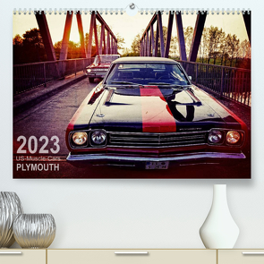 US-Muscle-Cars – Plymouth (Premium, hochwertiger DIN A2 Wandkalender 2023, Kunstdruck in Hochglanz) von Silberstein,  Reiner