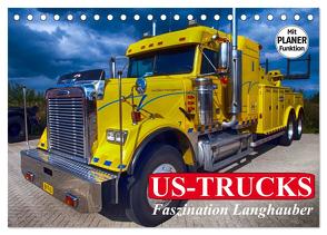 US-Trucks. Faszination Langhauber (Tischkalender 2024 DIN A5 quer), CALVENDO Monatskalender von Stanzer,  Elisabeth