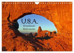 USA – Grandioser Südwesten (Wandkalender 2024 DIN A4 quer), CALVENDO Monatskalender von Voss,  Michael