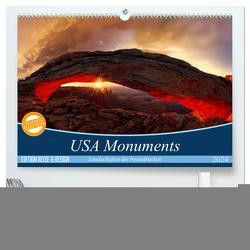 USA Monuments – Landschaften die beeindrucken (hochwertiger Premium Wandkalender 2024 DIN A2 quer), Kunstdruck in Hochglanz von Rucker,  Michael