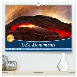 USA Monuments – Landschaften die beeindrucken (hochwertiger Premium Wandkalender 2024 DIN A2 quer), Kunstdruck in Hochglanz von Rucker,  Michael