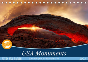 USA Monuments – Landschaften die beeindrucken (Tischkalender 2023 DIN A5 quer) von Rucker,  Michael