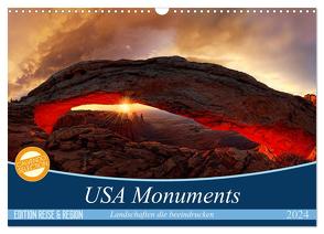 USA Monuments – Landschaften die beeindrucken (Wandkalender 2024 DIN A3 quer), CALVENDO Monatskalender von Rucker,  Michael