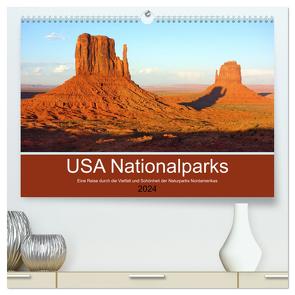 USA Nationalparks – Eine Reise durch die Vielfalt und Schönheit der Naturparks Nordamerikas (hochwertiger Premium Wandkalender 2024 DIN A2 quer), Kunstdruck in Hochglanz von Marlena Büchler,  Piera