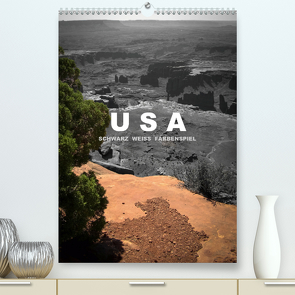 USA – Schwarz weiss Farbenspiel (Premium, hochwertiger DIN A2 Wandkalender 2021, Kunstdruck in Hochglanz) von Stut,  Mona