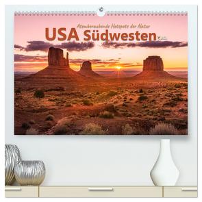 USA Südwesten – Atemberaubende Hotspots der Natur (hochwertiger Premium Wandkalender 2024 DIN A2 quer), Kunstdruck in Hochglanz von Lieder Brittasiehtdiewelt,  Britta