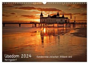 Usedom 2024 Rendezvous zwischen Ahlbeck und Heringsdorf (Wandkalender 2024 DIN A3 quer), CALVENDO Monatskalender von Knuth,  Marko