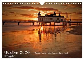 Usedom 2024 Rendezvous zwischen Ahlbeck und Heringsdorf (Wandkalender 2024 DIN A4 quer), CALVENDO Monatskalender von Knuth,  Marko