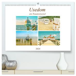 Usedom – ein Traumreiseziel (hochwertiger Premium Wandkalender 2024 DIN A2 quer), Kunstdruck in Hochglanz von Schwarze,  Nina