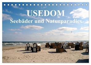 USEDOM – Seebäder und Naturparadies (Tischkalender 2024 DIN A5 quer), CALVENDO Monatskalender von Art-Motiva,  Art-Motiva