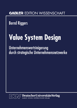 Value System Design von Riggers,  Bernd