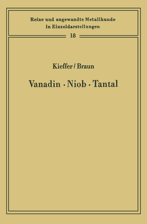 Vanadin Niob · Tantal von Braun,  Horst, Kieffer,  Richard