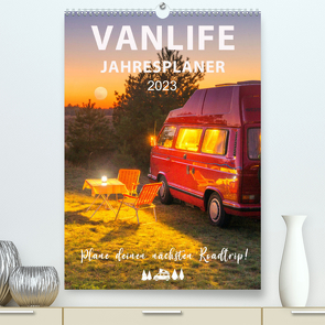 Vanlife Jahresplaner (Premium, hochwertiger DIN A2 Wandkalender 2023, Kunstdruck in Hochglanz) von Weigt,  Mario