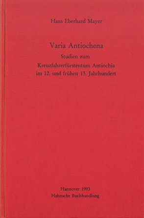 Varia Antiochena von Mayer,  Hans Eberhard